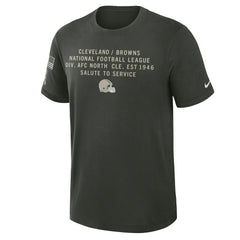 Nike Cleveland Browns 2025 Salute to Service Sideline Slub Dri-FIT T-Shirt Dark Green
