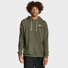 Nike Kansas City Chiefs 2025 Salute to Service Sideline Standard Issue Dri-FIT Hoodie Olive