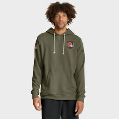 Nike Cleveland Browns 2025 Salute to Service Sideline Standard Issue Dri-FIT Hoodie Olive