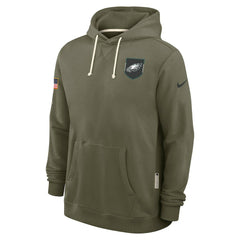 Nike Philadelphia Eagles 2025 Salute to Service Sideline Standard Issue Dri-FIT Hoodie Olive