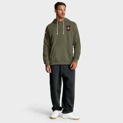 Nike San Francisco 49ers 2025 Salute to Service Sideline Standard Issue Dri-FIT Hoodie Olive