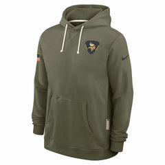 Nike Minnesota Vikings 2025 Salute to Service Sideline Standard Issue Dri-FIT Hoodie Olive