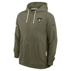 Nike New Orleans Saints 2025 Salute to Service Sideline Standard Issue Dri-FIT Hoodie Olive