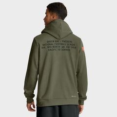 Nike Green Bay Packers Big & Tall 2025 Salute to Service Sideline Dominant Force Dri-FIT Hoodie Olive