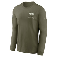 Nike Jacksonville Jaguars 2025 Salute to Service Sideline Long Sleeve T-Shirt Olive