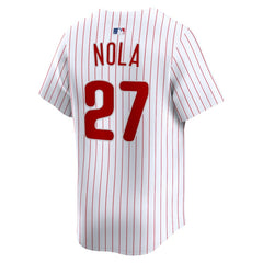 Aaron Nola Philadelphia Phillies Nike Home Limited Player Jersey - White - Nike Sale