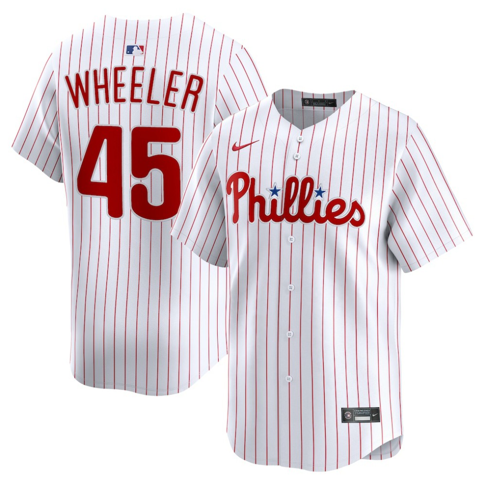 Zack Wheeler Philadelphia Phillies Nike Home Limited Player Jersey - White - Nike Lifestyle