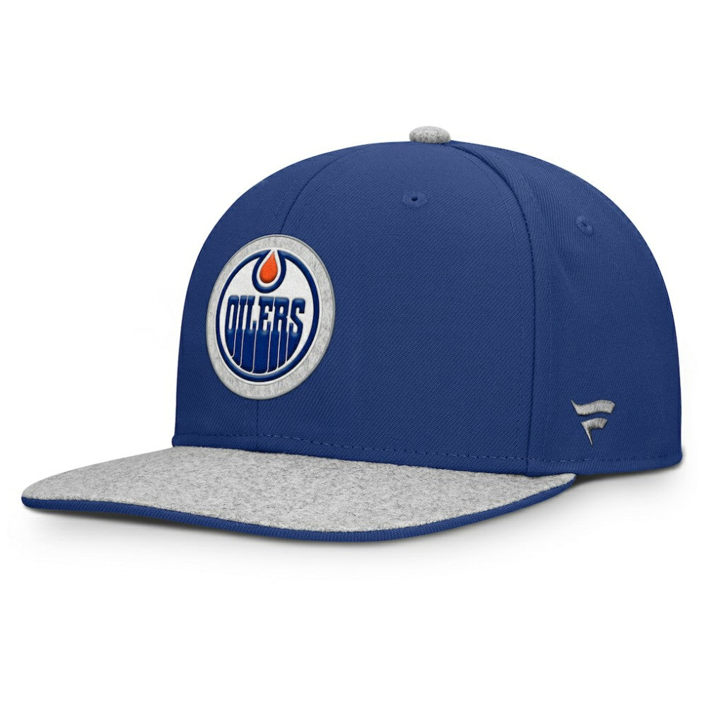 Edmonton Oilers Fanatics Fundamentals Loden Snapback Hat - Royal - NHL 202777493