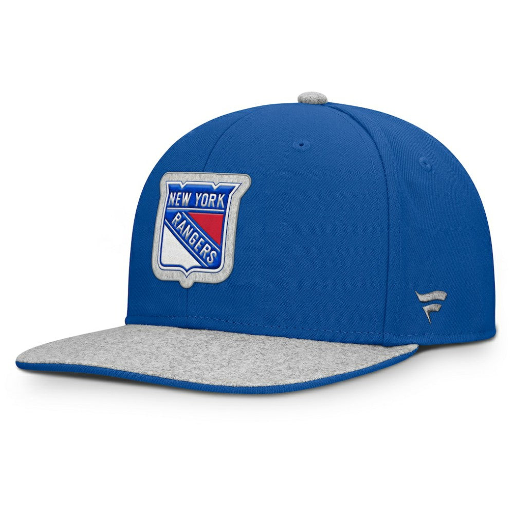 New York Rangers Fanatics Fundamentals Loden Snapback Hat - Blue - NHL 202777499