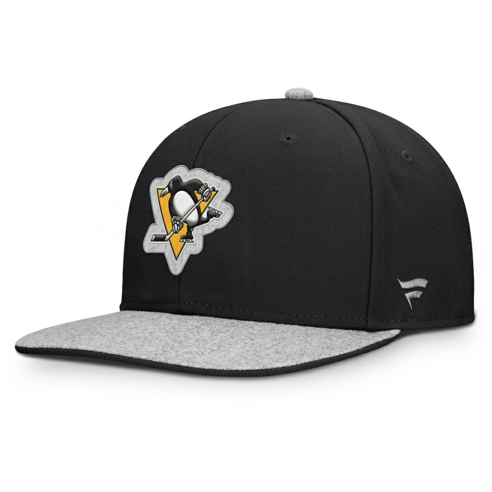 Pittsburgh Penguins Fanatics Fundamentals Loden Snapback Hat - Black - NHL 202777503