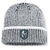 Vegas Golden Knights Fanatics Fundamental Haze Cuffed Knit Hat - Charcoal/White - NHL 202777514