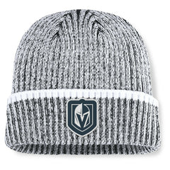 Vegas Golden Knights Fanatics Fundamental Haze Cuffed Knit Hat - Charcoal/White - NHL 202777514