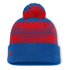 New York Rangers Fanatics Fundamental Spirit Cuffed Pom Knit Hat - Blue - NHL 202777562