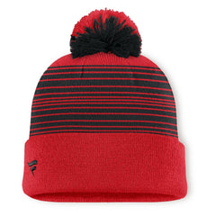 Chicago Blackhawks Fanatics Fundamental Spirit Cuffed Pom Knit Hat - Red - NHL 202777568