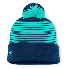 Seattle Kraken Fanatics Fundamental Spirit Cuffed Pom Knit Hat - Deep Sea Blue - NHL 202777570