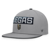 Vegas Golden Knights Fanatics Fundamentals Duo Split Logo Snapback Hat - Gray - NHL 202777615