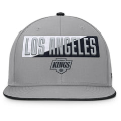 Los Angeles Kings Fanatics Fundamentals Duo Split Logo Snapback Hat - Gray - NHL 202777623