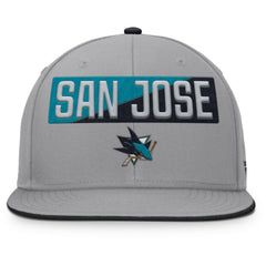 San Jose Sharks Fanatics Fundamentals Duo Split Logo Snapback Hat - Gray - NHL 202777628
