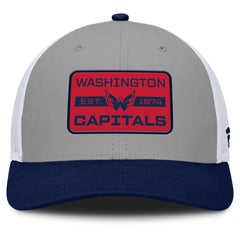 Washington Capitals Fanatics Fundamental Adapt Trucker Adjustable Hat - Gray/Navy - NHL 202777662