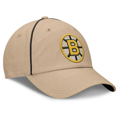 Boston Bruins Fanatics Heritage Setoff Adjustable Hat - Tan - NHL 202777701