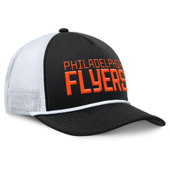 Philadelphia Flyers Fanatics Heritage Dutch A-Frame Trucker Adjustable Hat - Black/White - NHL 202777749