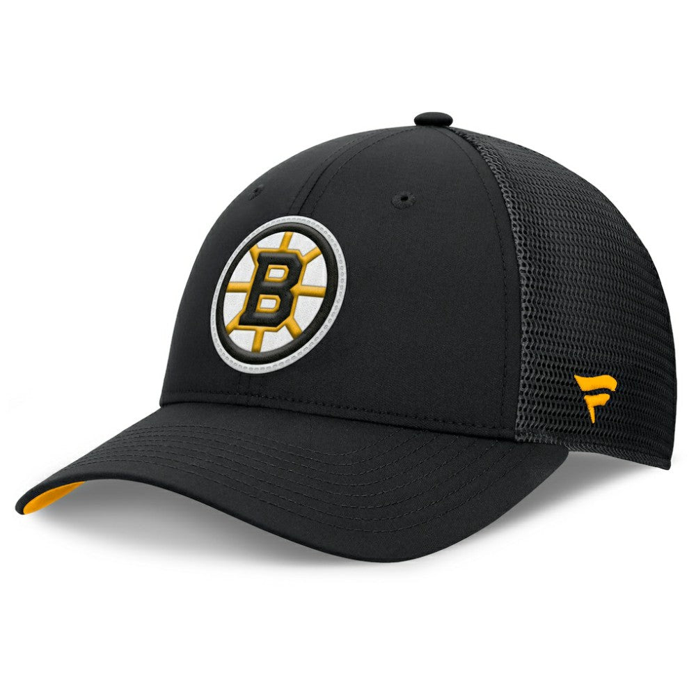 Boston Bruins Fanatics Authentic Pro Home Ice Trucker Adjustable Hat - Black - NHL 202777813