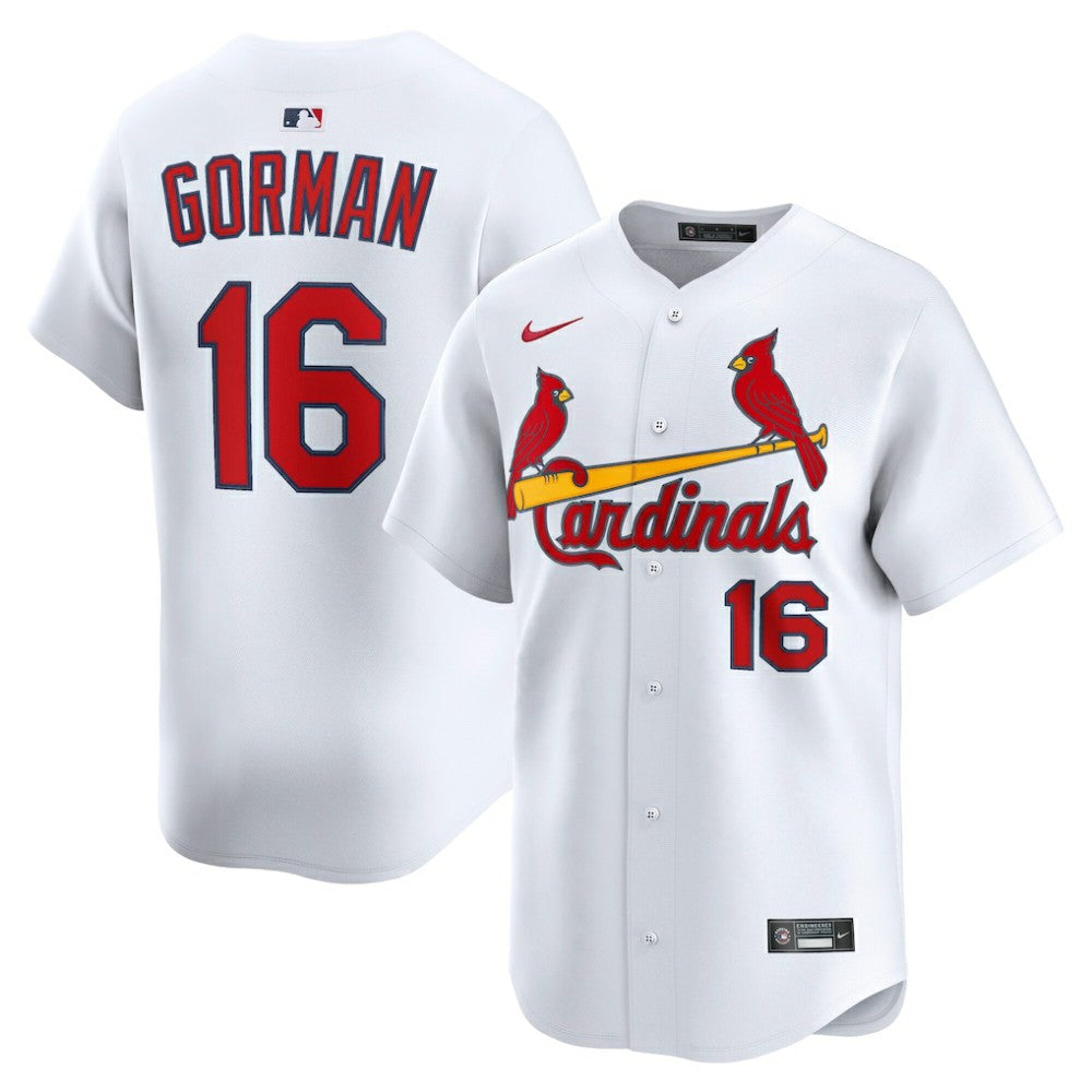 Nolan Gorman St. Louis Cardinals Nike Home Limited Player Jersey - White - Nike Lifestyle