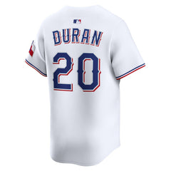 Ezequiel Duran Texas Rangers Nike Home Limited Player Jersey - White - Nike on Sale