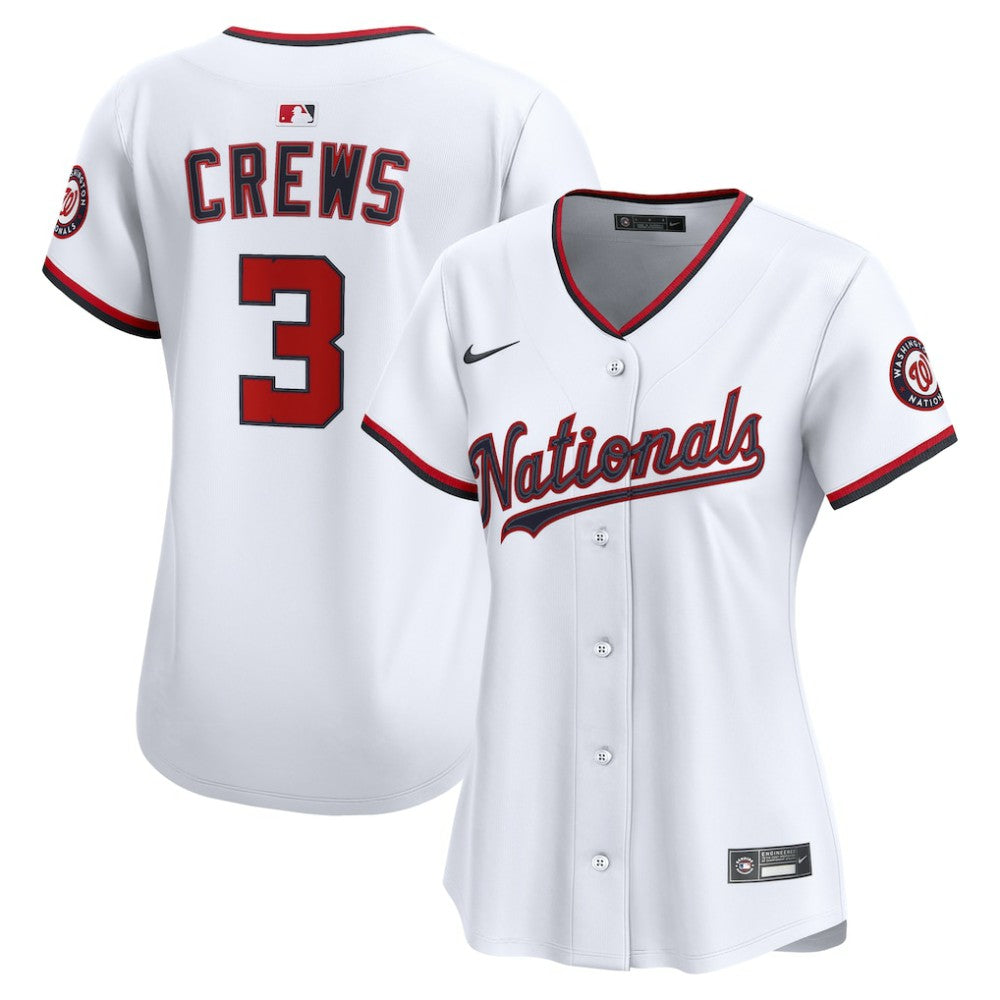 Dylan Crews Washington Nationals Nike Women's Home Limited Player Jersey - White - Nike Lifestyle