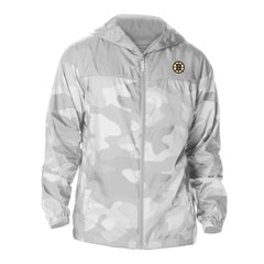 Boston Bruins Columbia Camo Flash Challenger Omni-Shade Full-Zip Hoodie Windbreaker - Gray - NHL 202780758