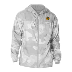 Chicago Blackhawks Columbia Camo Flash Challenger Omni-Shade Full-Zip Hoodie Windbreaker - Gray - NHL 202780766