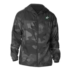 Dallas Stars Columbia Camo Flash Challenger Omni-Shade Full-Zip Hoodie Windbreaker - Black - NHL 202780771