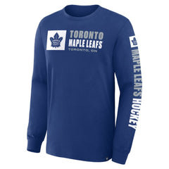 Toronto Maple Leafs Fanatics Goal Crease Legacy Long Sleeve T-Shirt - Blue - NHL 202782937