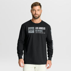 Los Angeles Kings Fanatics Goal Crease Legacy Long Sleeve T-Shirt - Black - NHL 202782940
