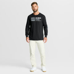 Los Angeles Kings Fanatics Goal Crease Legacy Long Sleeve T-Shirt - Black - NHL 202782940