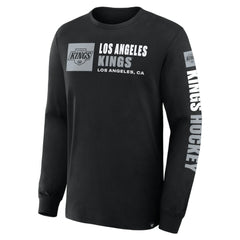 Los Angeles Kings Fanatics Goal Crease Legacy Long Sleeve T-Shirt - Black - NHL 202782940
