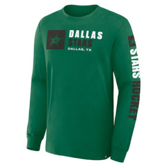 Dallas Stars Fanatics Goal Crease Legacy Long Sleeve T-Shirt - Kelly Green - NHL 202782943