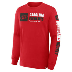 Carolina Hurricanes Fanatics Goal Crease Legacy Long Sleeve T-Shirt - Red - NHL 202782947