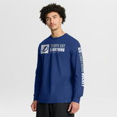 Tampa Bay Lightning Fanatics Goal Crease Legacy Long Sleeve T-Shirt - Blue - NHL 202782958