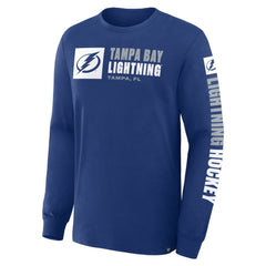 Tampa Bay Lightning Fanatics Goal Crease Legacy Long Sleeve T-Shirt - Blue - NHL 202782958