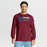 Colorado Avalanche Fanatics Goal Crease Legacy Long Sleeve T-Shirt - Burgundy - NHL 202782967