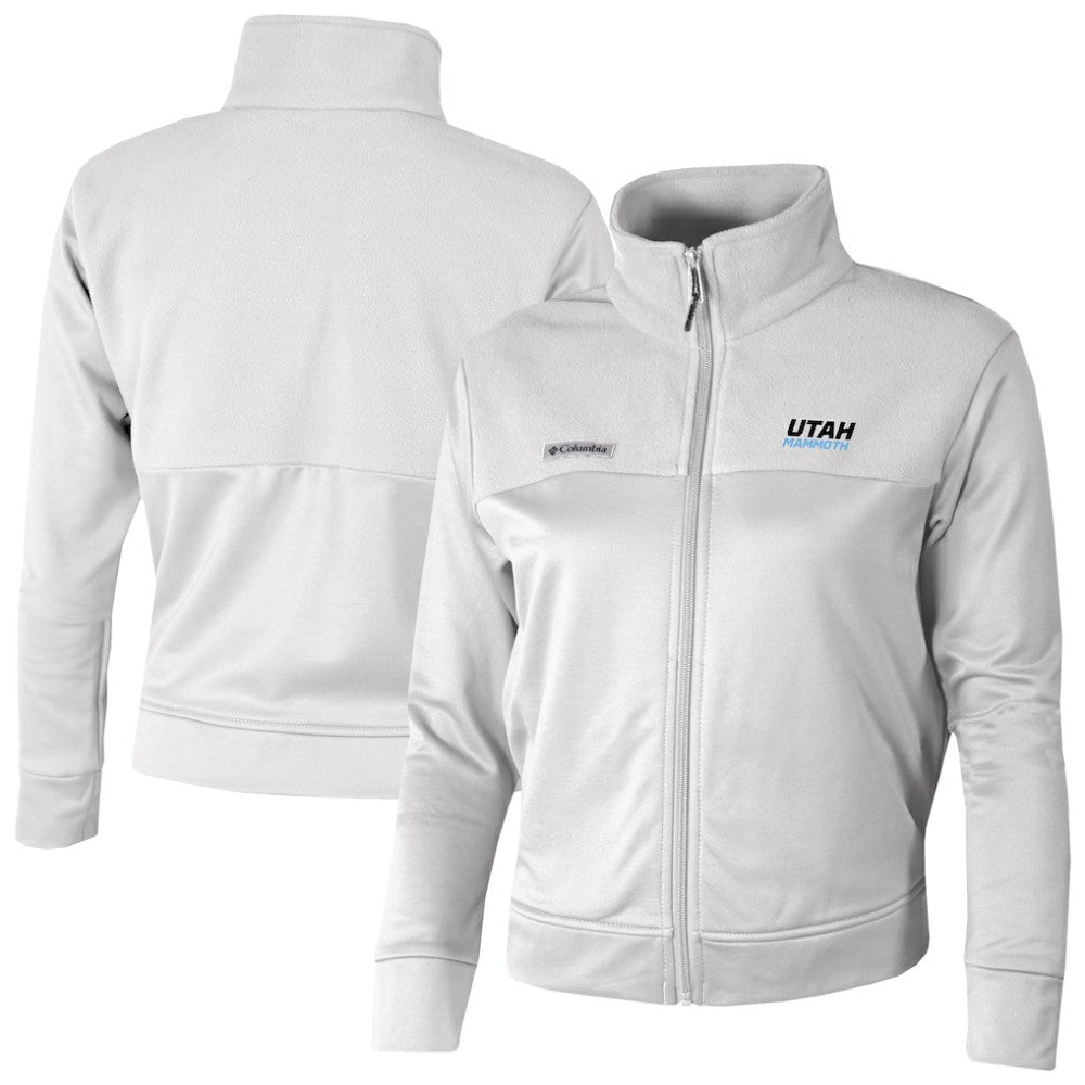 Utah Mammoth Columbia Women's River Fleece Full-Zip Jacket - White - NHL 202783453