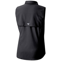 Utah Mammoth Columbia Women's Tamiami Omni-Shade Sleeveless Button-Up Shirt - Black - NHL 202783906