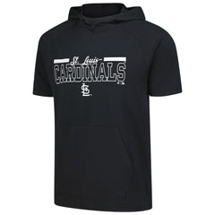 St. Louis Cardinals Levelwear Phase Vanguard Hoodie T-Shirt - Black - MLB Lifestyle