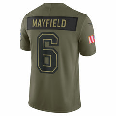 Nike Baker Mayfield Tampa Bay Buccaneers 2025 Salute to Service Limited Jersey Olive
