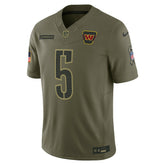 Nike Jayden Daniels Washington Commanders 2025 Salute to Service Limited Jersey Olive