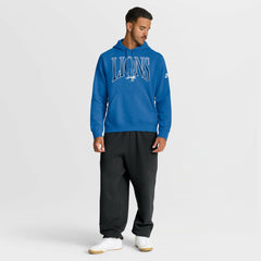 Nike Detroit Lions Full Blitz Club Fleece Pullover Hoodie Blue