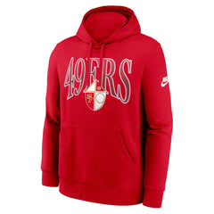 Nike San Francisco 49ers Full Blitz Club Fleece Pullover Hoodie Scarlet