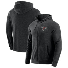 Atlanta Falcons J. Palmer Players Lounge Tri-Blend Full-Zip Hoodie Dark Heather Gray