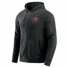 Tampa Bay Buccaneers J. Palmer Players Lounge Tri-Blend Full-Zip Hoodie Dark Heather Gray